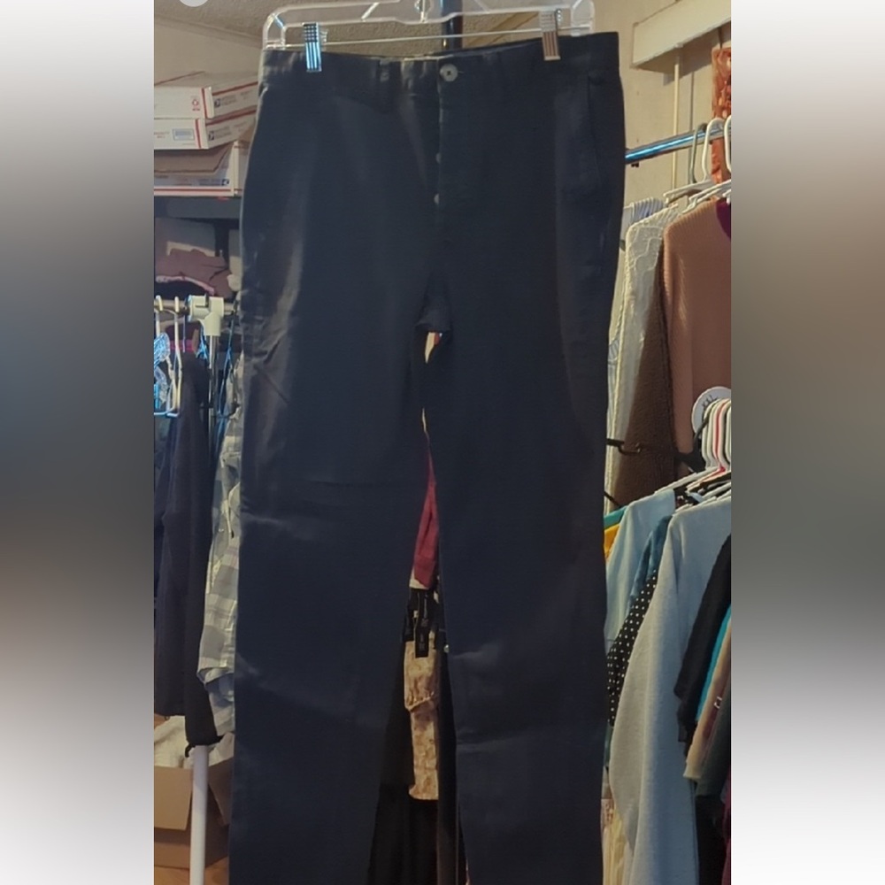 🖤 H&M Men’s Black Relaxed Fit Pants Straight Leg | Size 36 👖✨